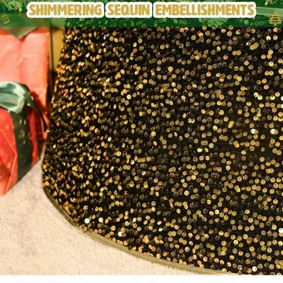 Lewondr Christmas Tree Collar 26 Inch - Picture 3 of 4